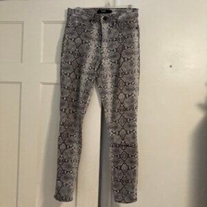 Hudson snake skin skinny jeans